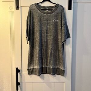Free People Gray Oversized Lounge T-Shirt (M)